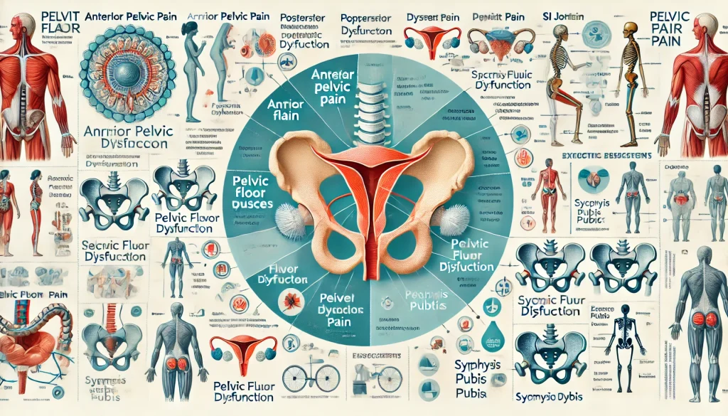  pelvic pain types and conditions, divided